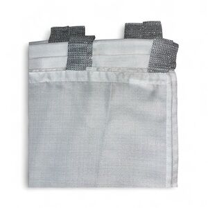 Elegant curtains 84 X 36 inch white with rhinestone rod pockets 2 panels